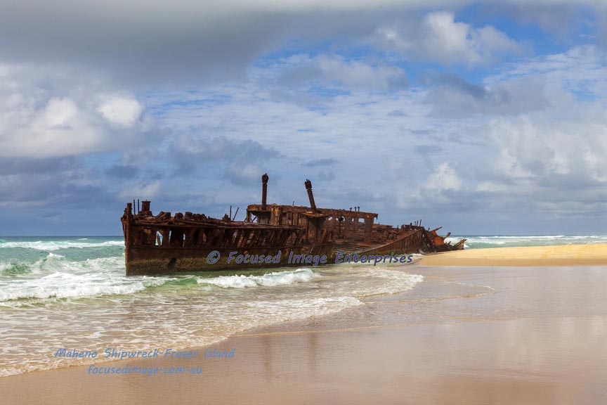 Maheno Shipwreck on Fraser Island Queensland.