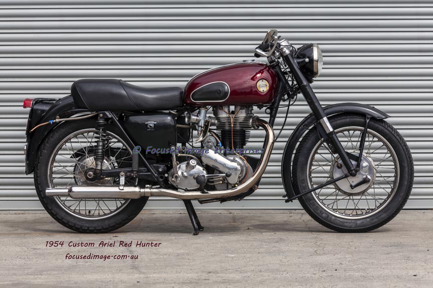 1954 Custom Ariel Red Hunter Motorcycle